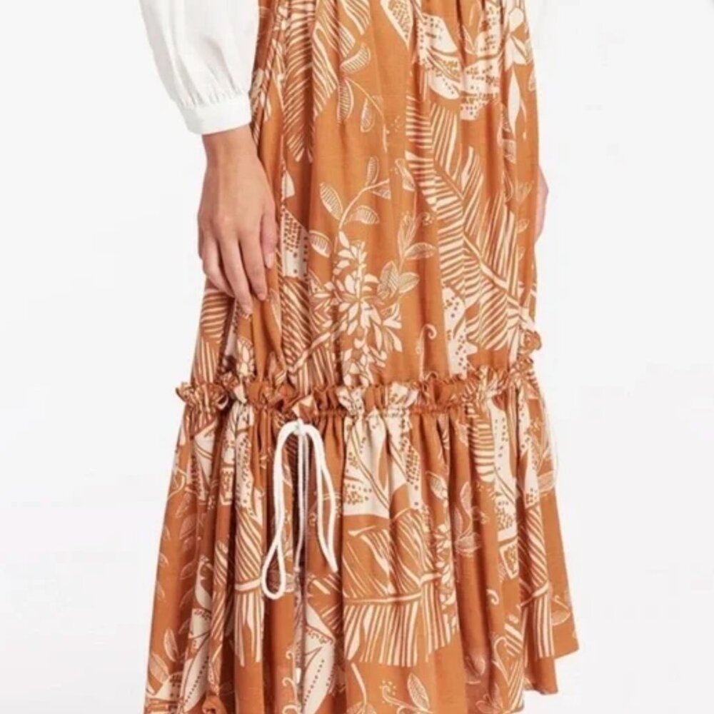 SeeByChloe burnt orange maxi skirt medium